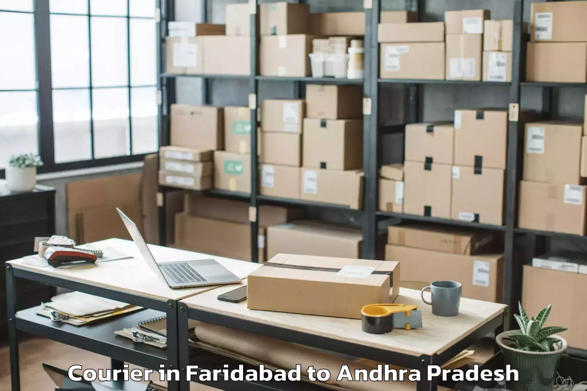 Get Faridabad to Narpala Courier